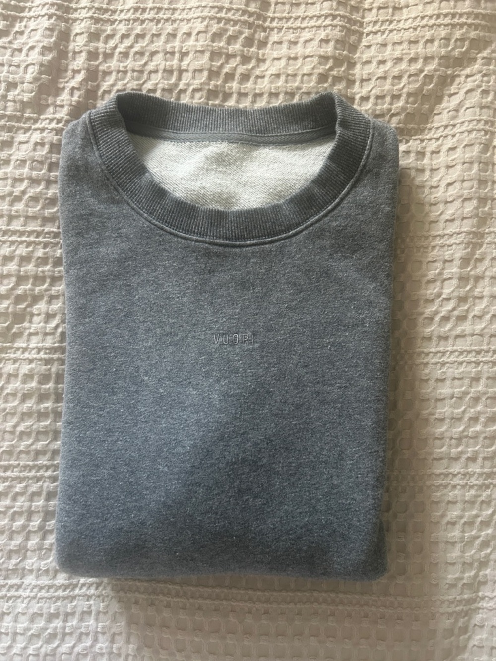 Vuori Heather Gray Crewneck Sweatshirt